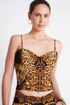GOLDEN LADY SMOCKING CORSET TOP