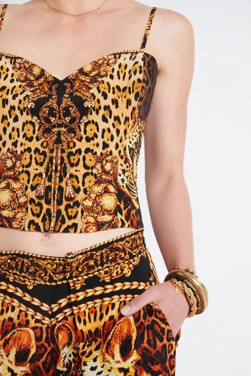 GOLDEN LADY SMOCKING CORSET TOP