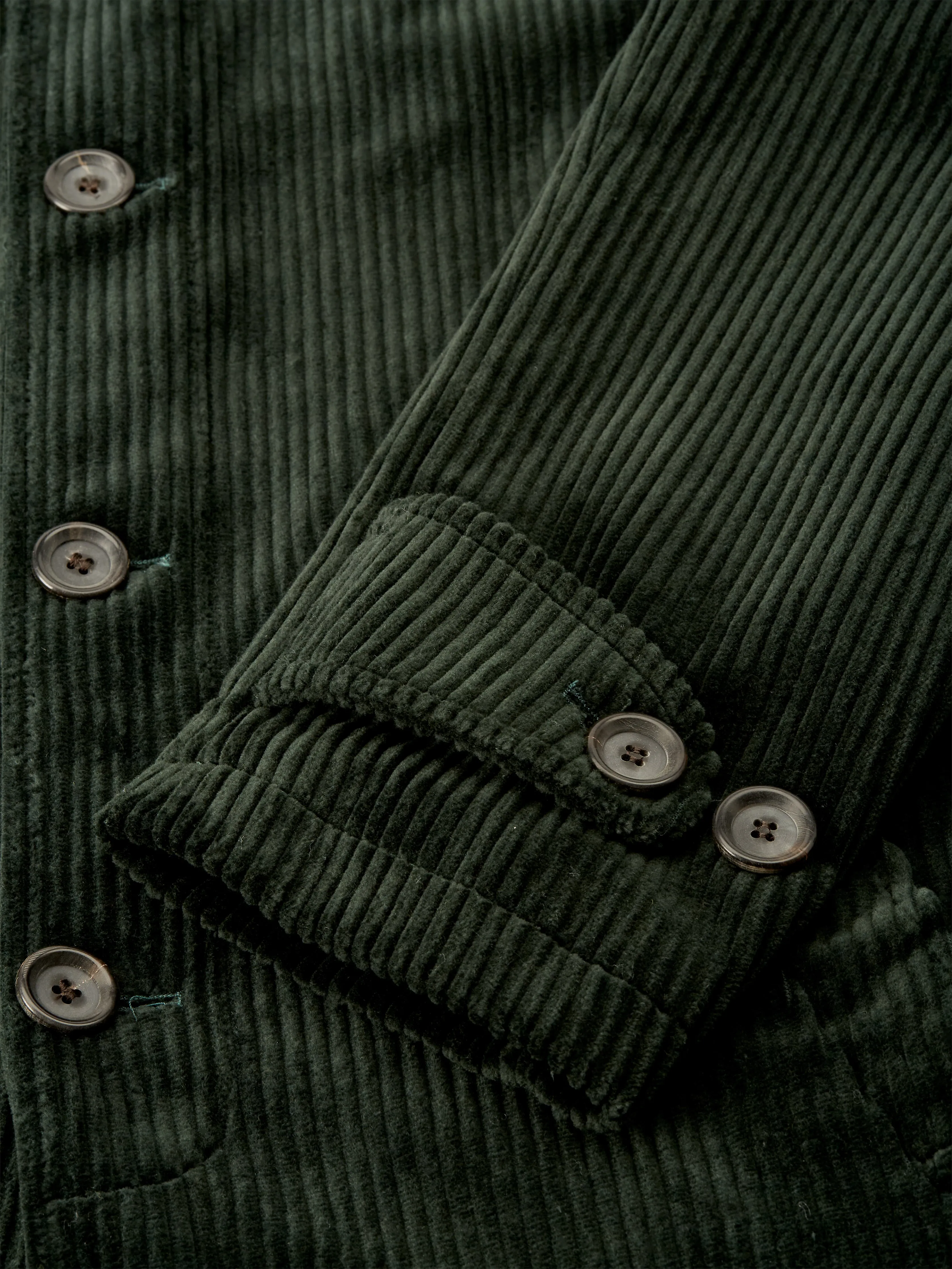 Optimized Product Title: Stylish Green Corduroy Grandpa Coat from Melrose
