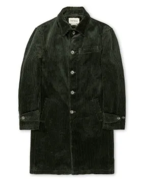 Optimized Product Title: Stylish Green Corduroy Grandpa Coat from Melrose