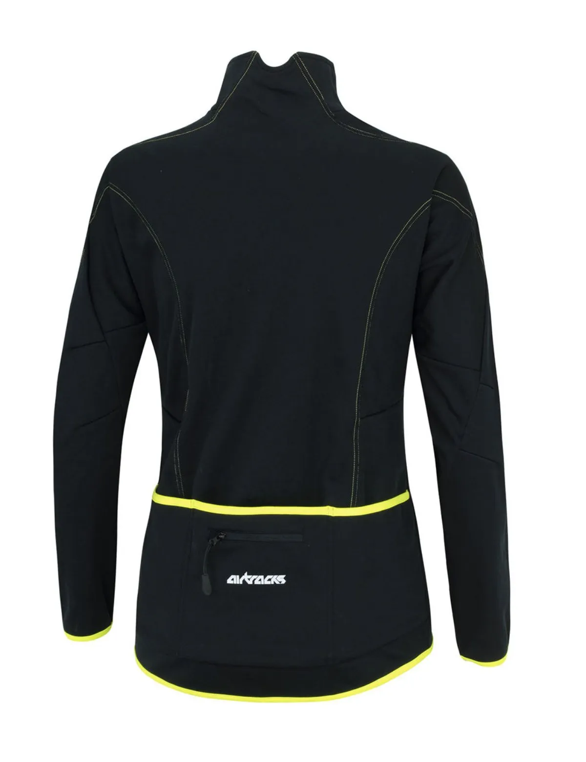 Herren Thermo Fahrradjacke Pro Line Schwarz Neon