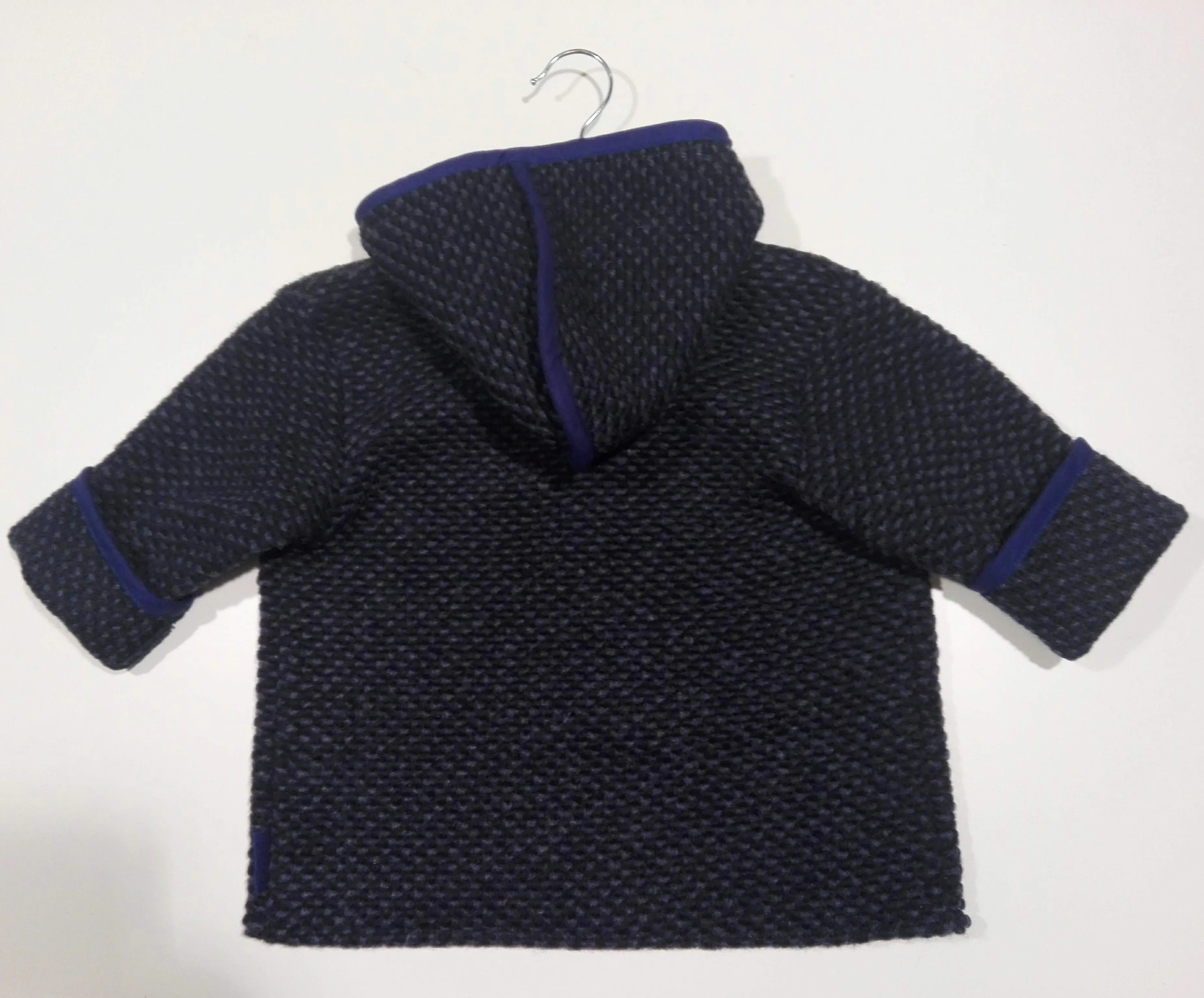 Jacket in wool classic blue