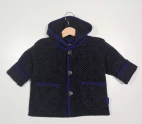 Jacket in wool classic blue