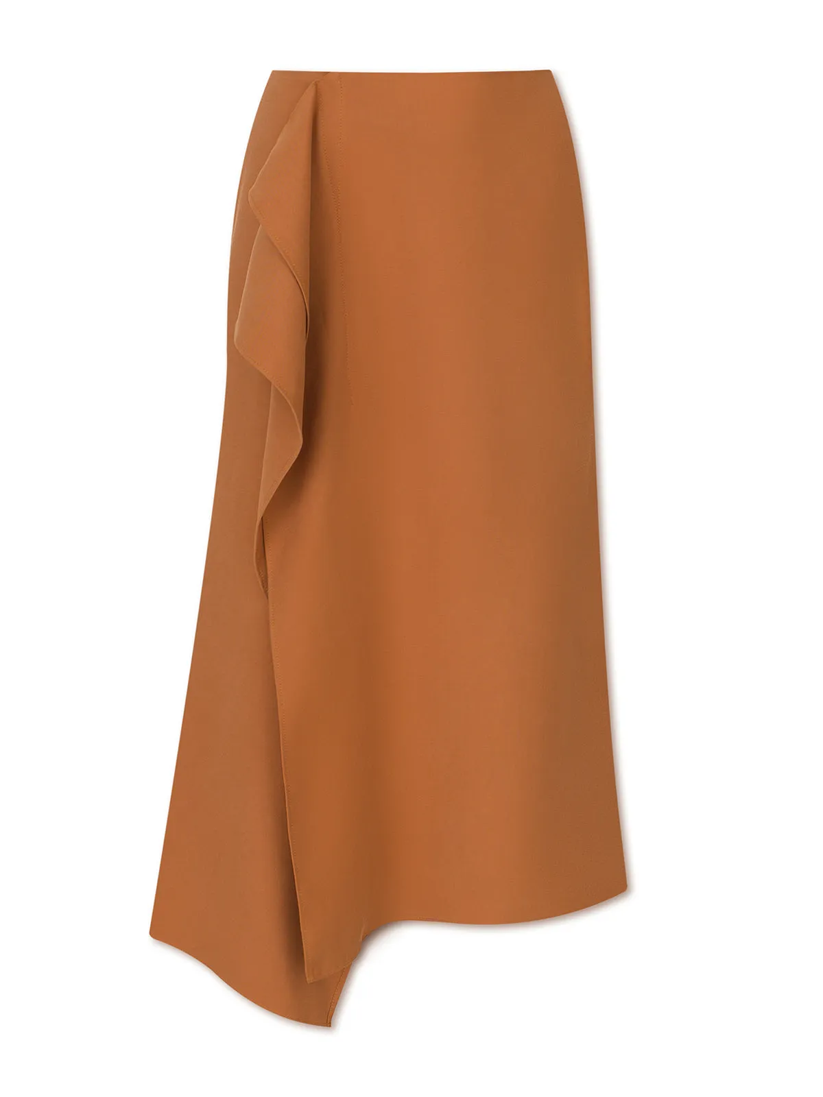 JANICE midi skirt - caramel