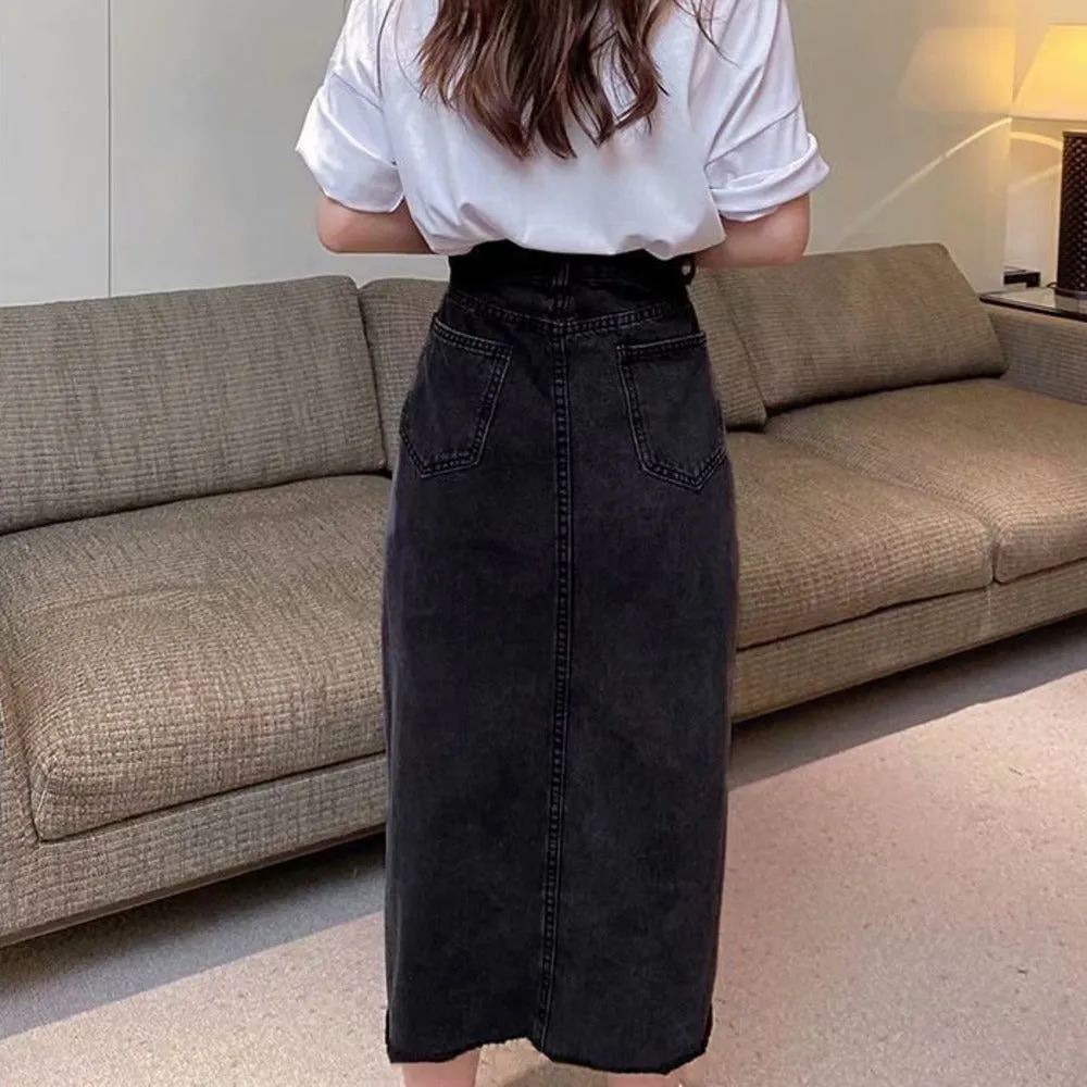 Julia Fashion - Denim Skirt   Woman Jeans Skirts