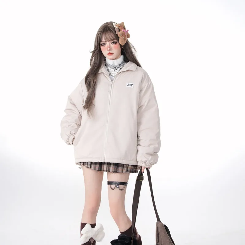 Kawaii Sweet Style Pink Bear Coat
