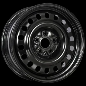 Krypton Steel Wheel 15X6 5X105 ET 39MM Bore 56.6 Black ArcticArmor Shield Coat Steel Rim