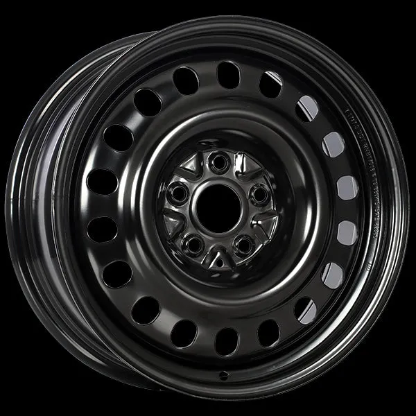 Krypton Steel Wheel 15X6 5X105 ET 39MM Bore 56.6 Black ArcticArmor Shield Coat Steel Rim