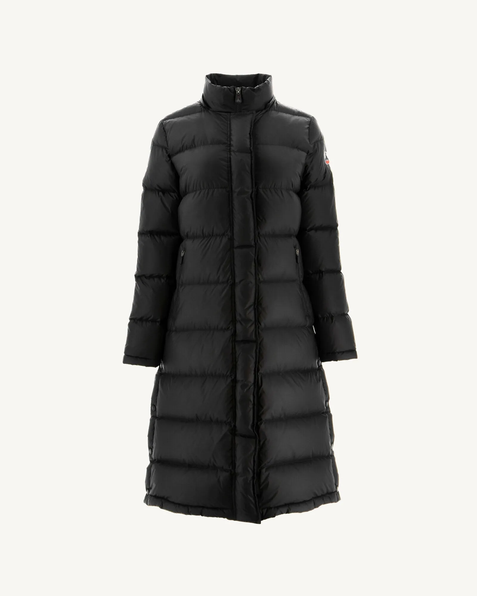 Long hooded down jacket Black Karachi