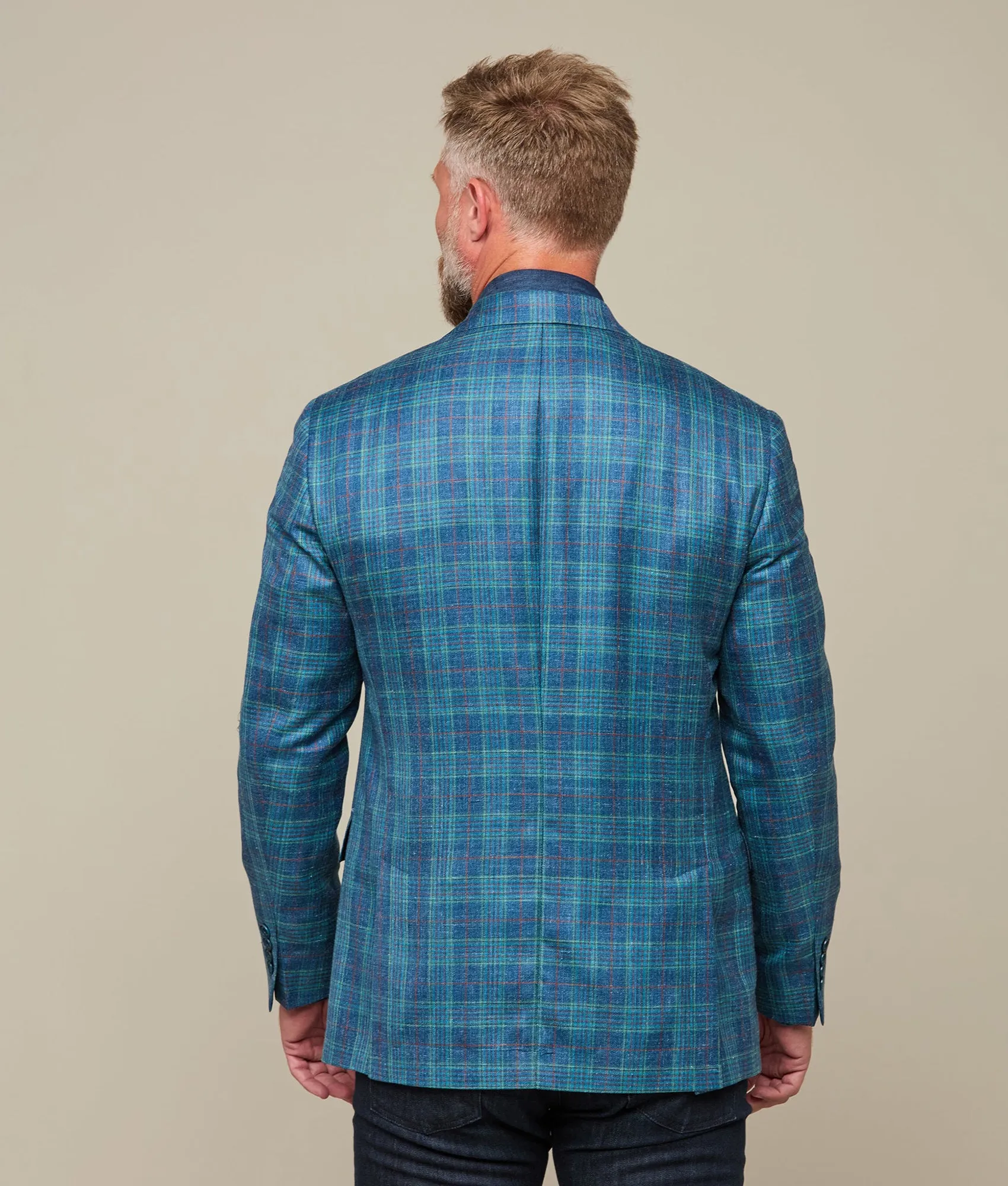 Lucchese Sport Coat :: Blue/Green/Red Plaid