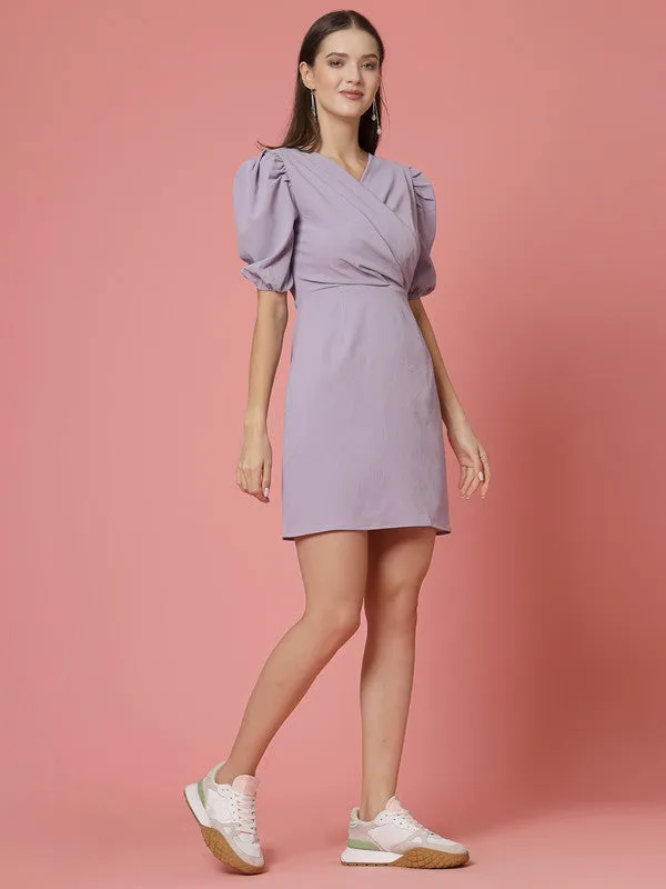 Odour Free V Neck Wrap Dress For Women