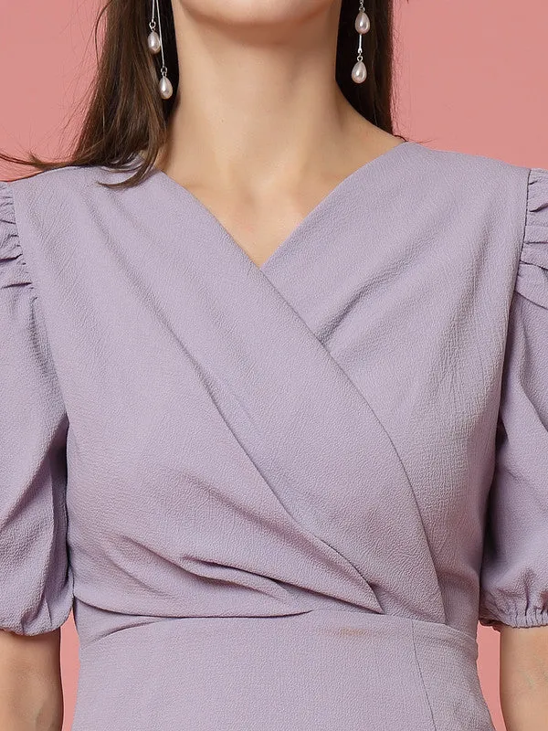 Odour Free V Neck Wrap Dress For Women
