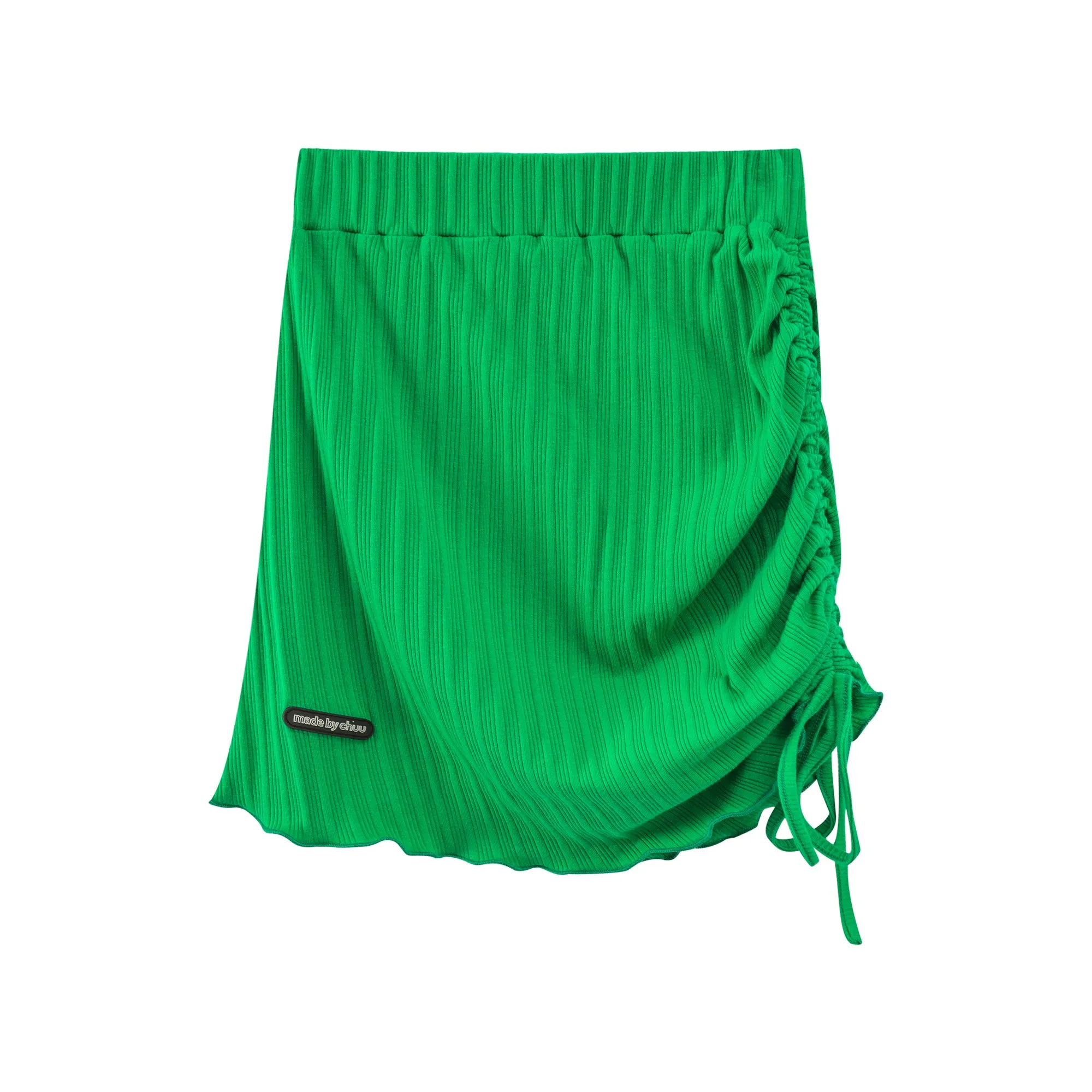 On A High Note Ruched Skirt