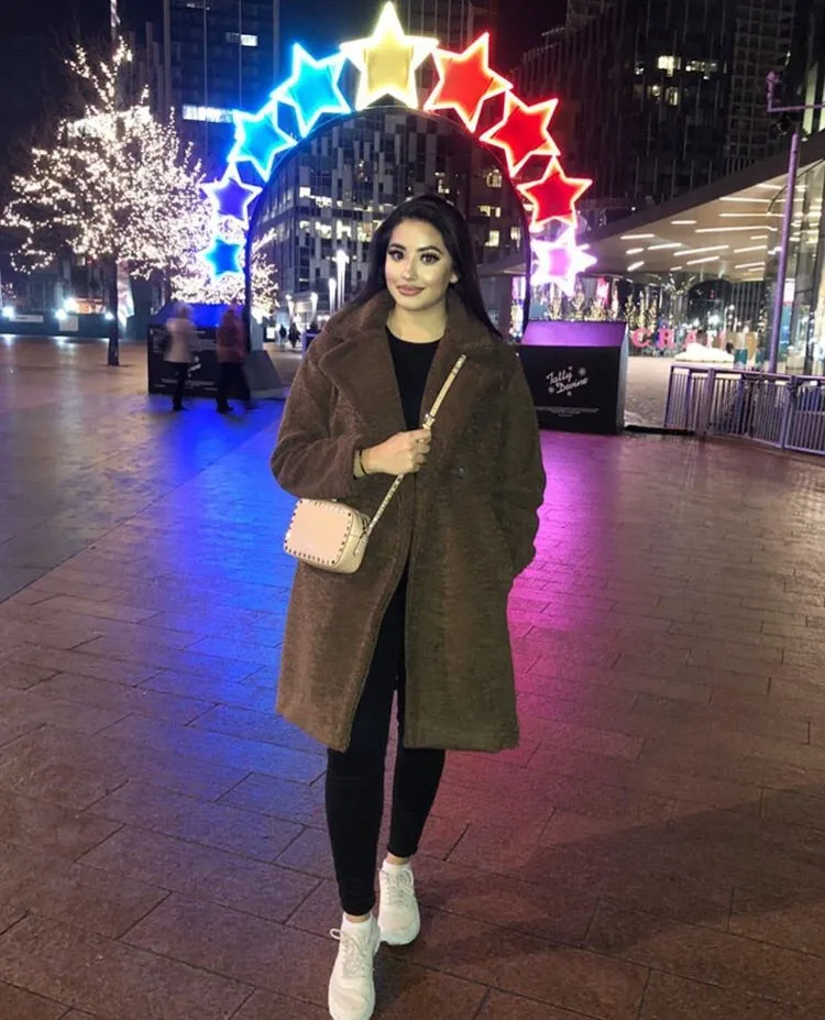 OVERSIZED CHOCOLATE POLAR TEDDY BEAR COAT TB1
