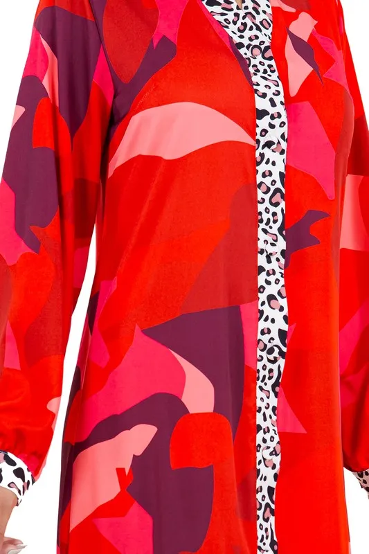 Queen Vibes- Vibrant Maxi Dress