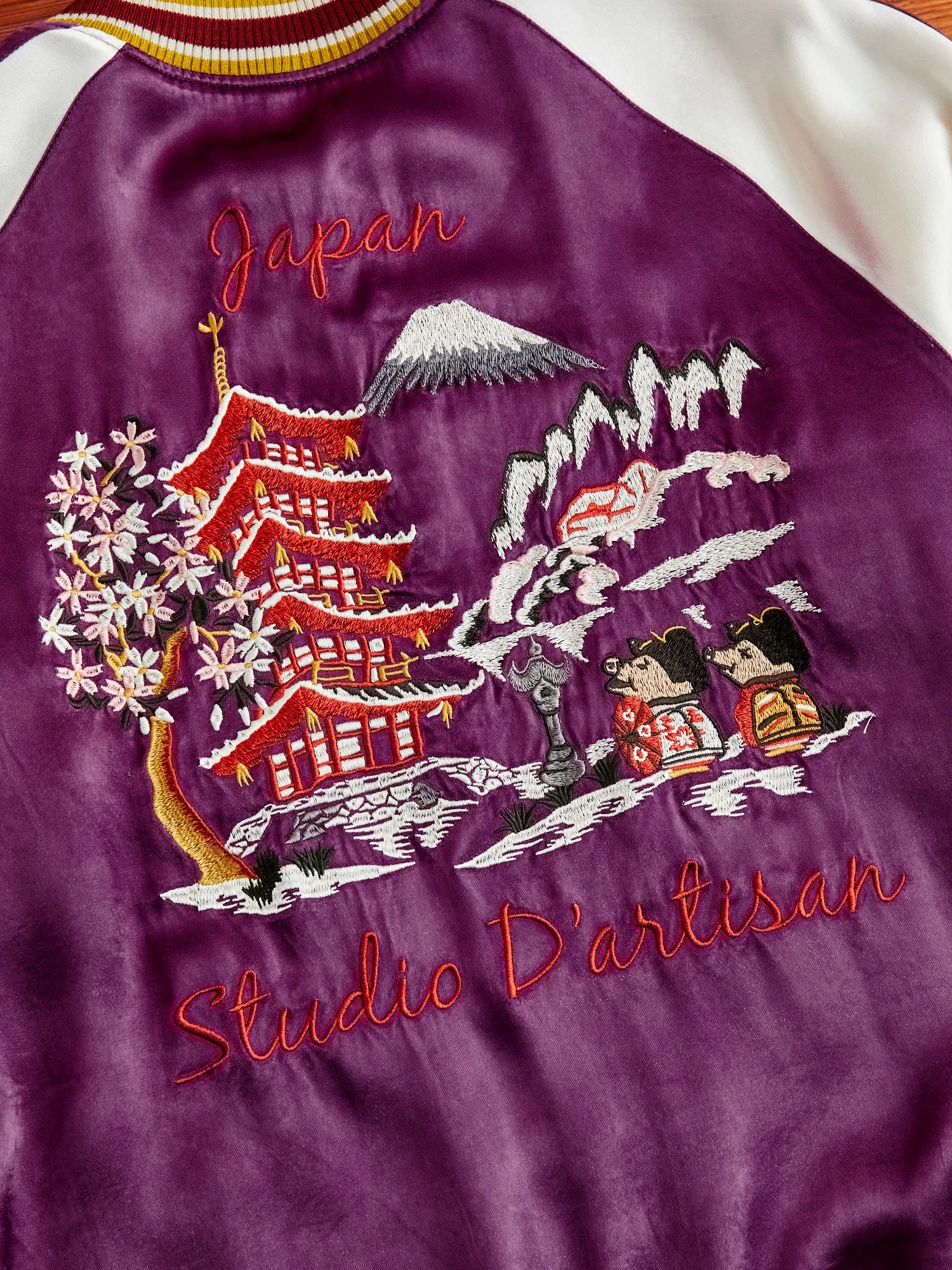 "Festival" Reversible Sukajan Souvenir Jacket in Blue/Purple