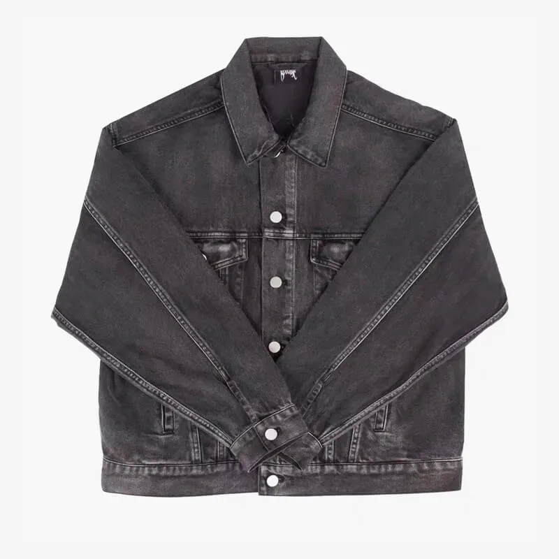 Revenge Embroidery Retro Denim Jacket