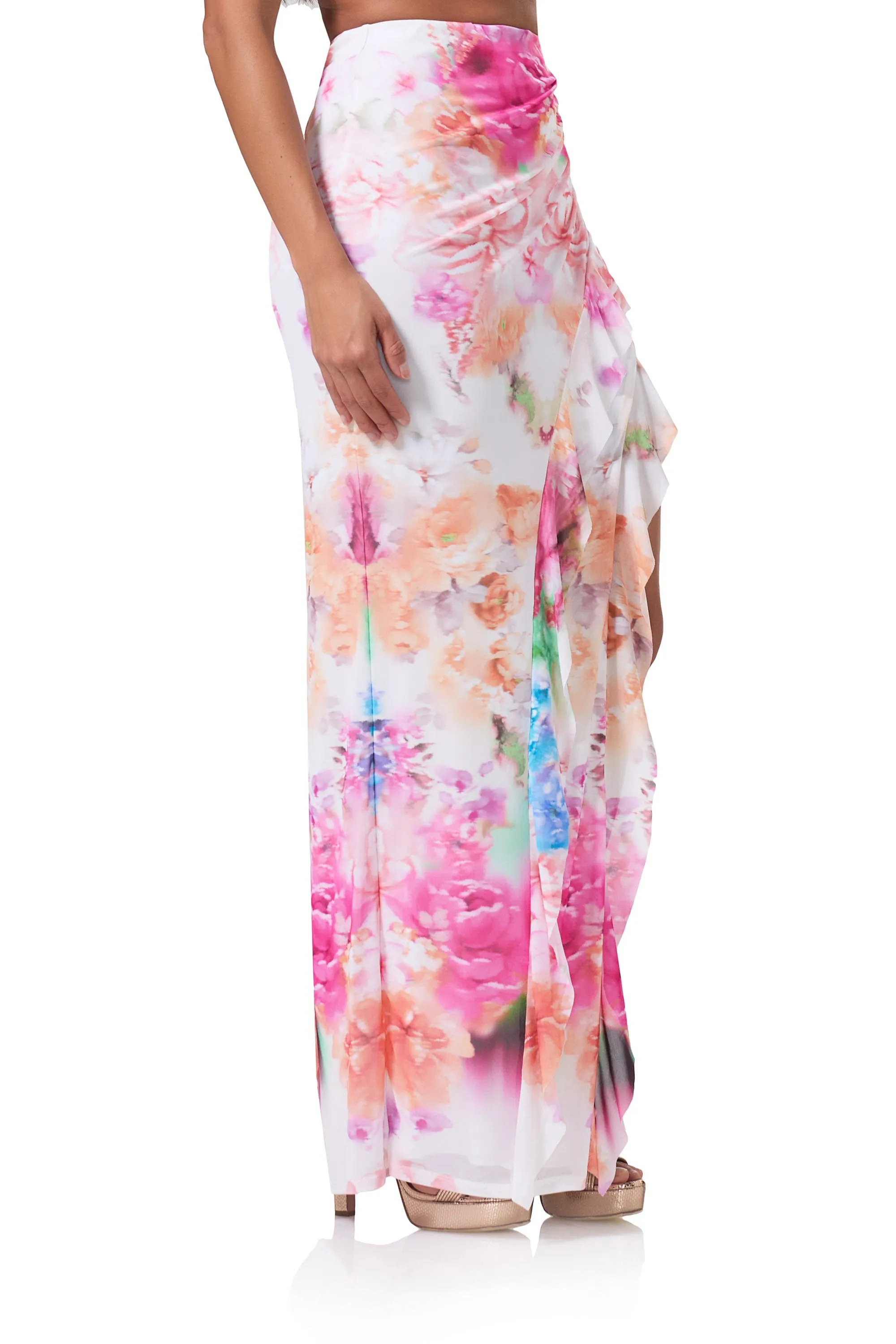 Sal Maxi Skirt - Falling Petal