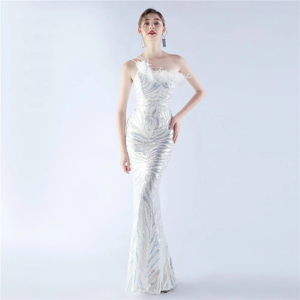 Sexy Sequin Sleeveless Formal Dress