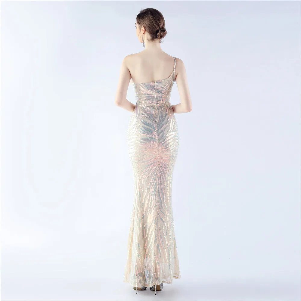 Sexy Sequin Sleeveless Formal Dress