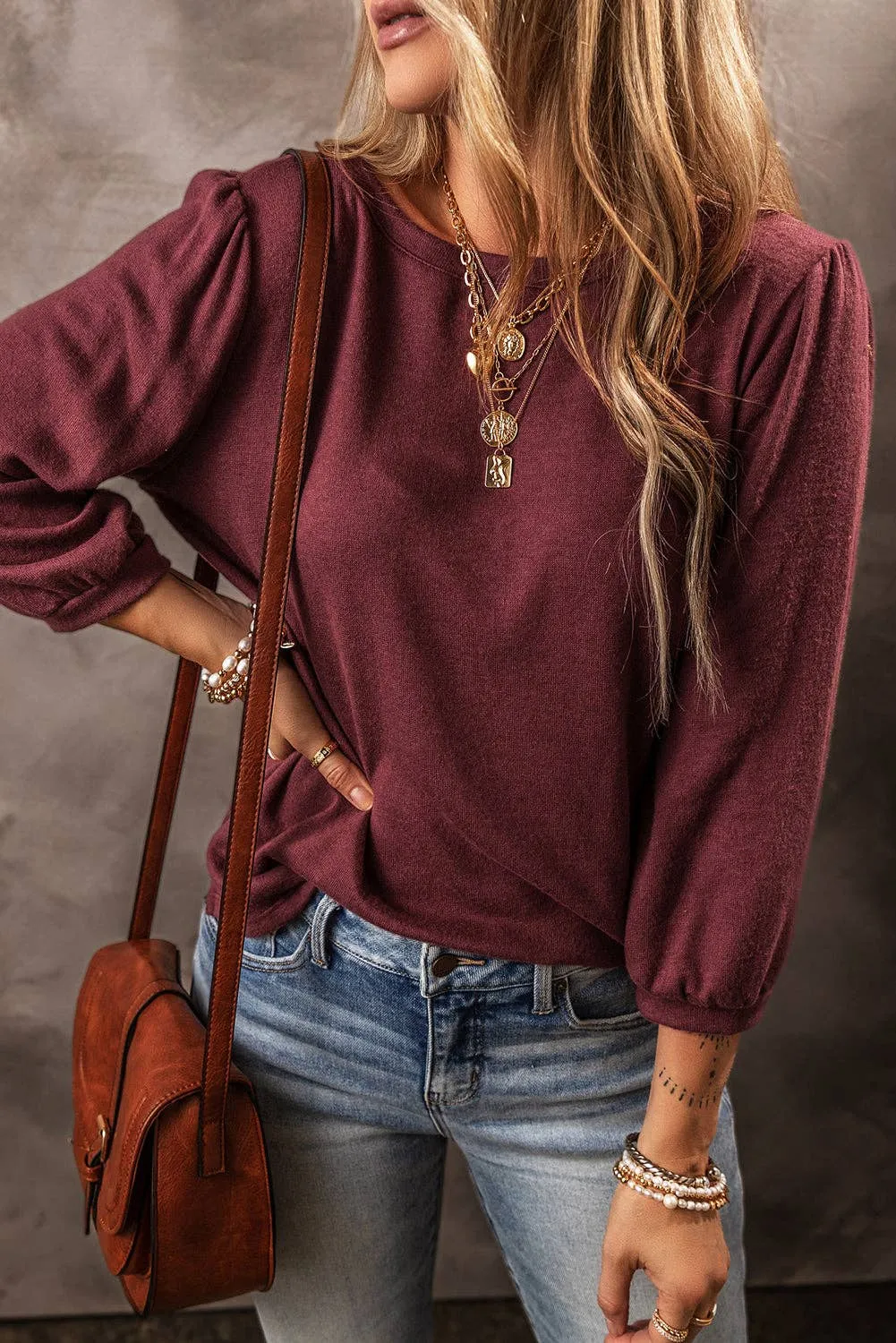 Solid Color 3/4 Sleeve