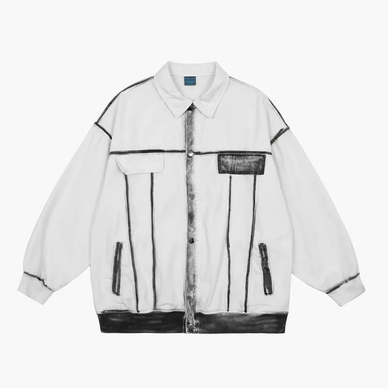 Spray Painted Graffiti Grunge Jacket