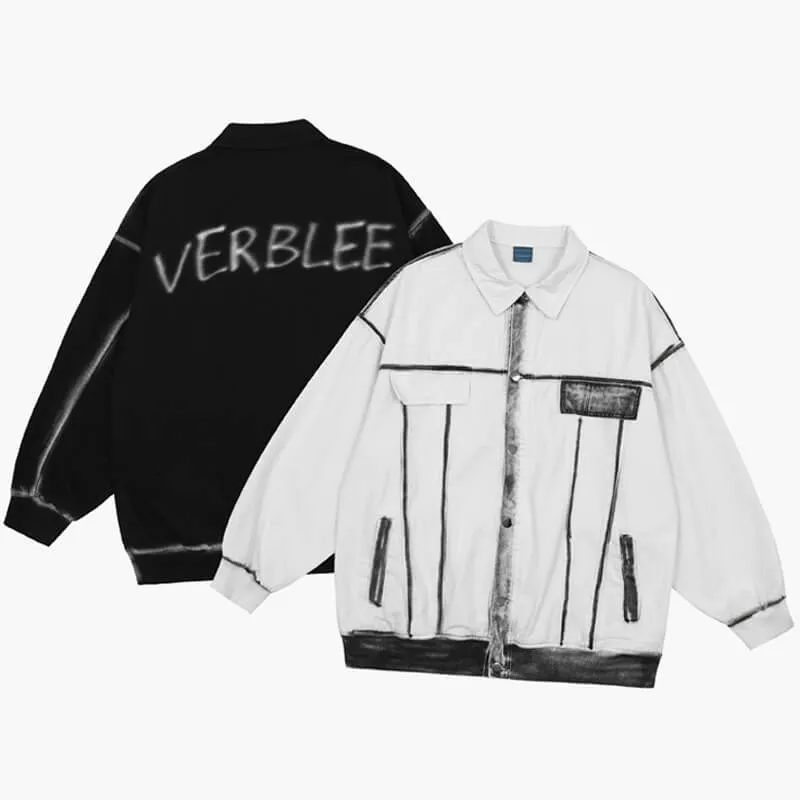 Spray Painted Graffiti Grunge Jacket