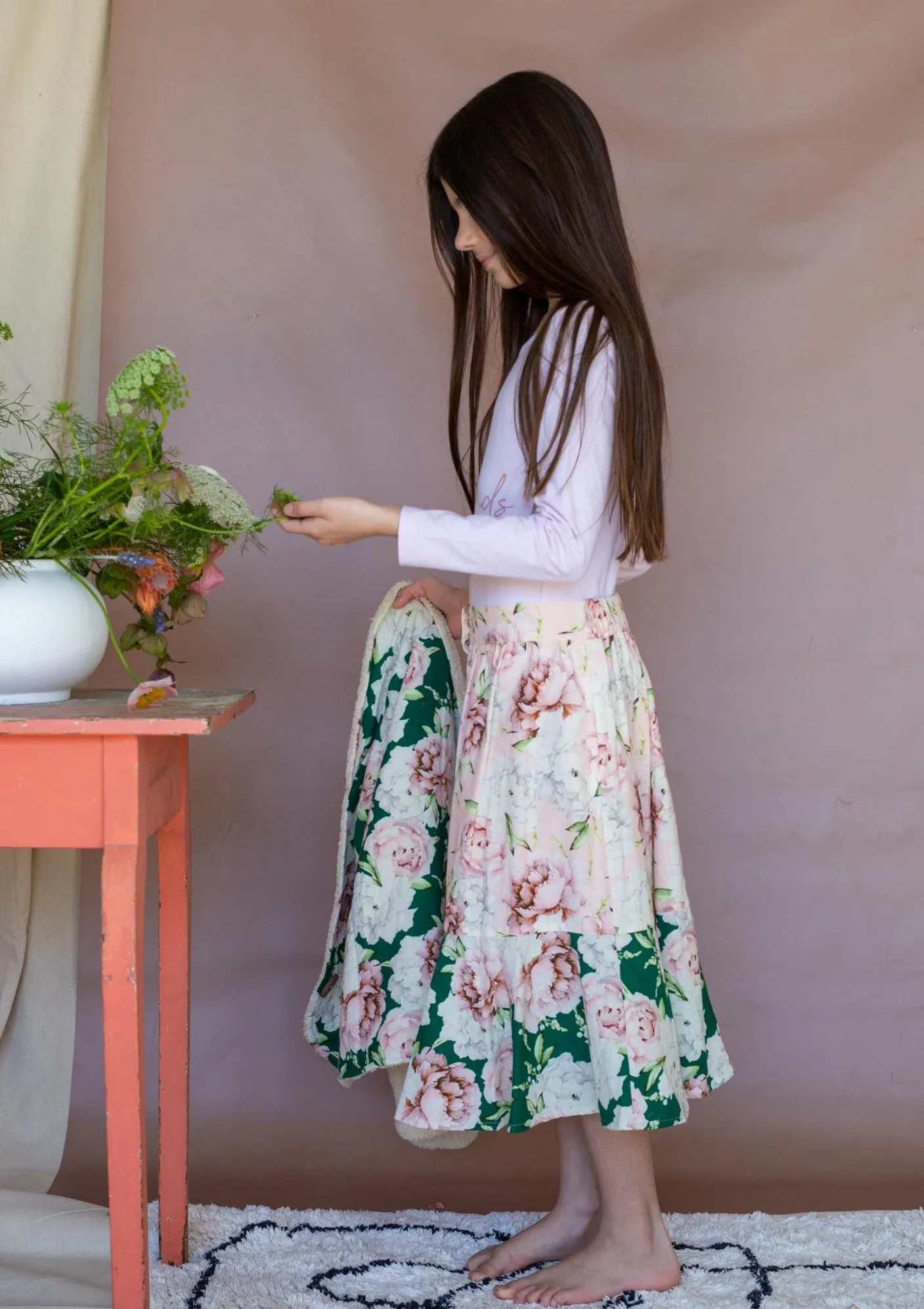 Steph Skirt - Pink Rose