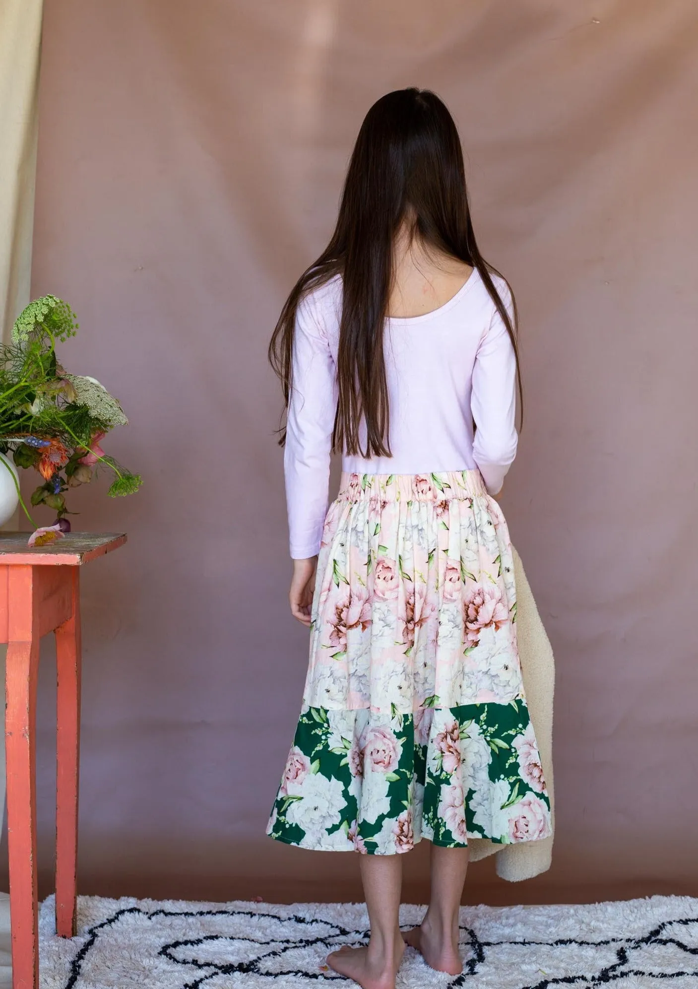 Steph Skirt - Pink Rose