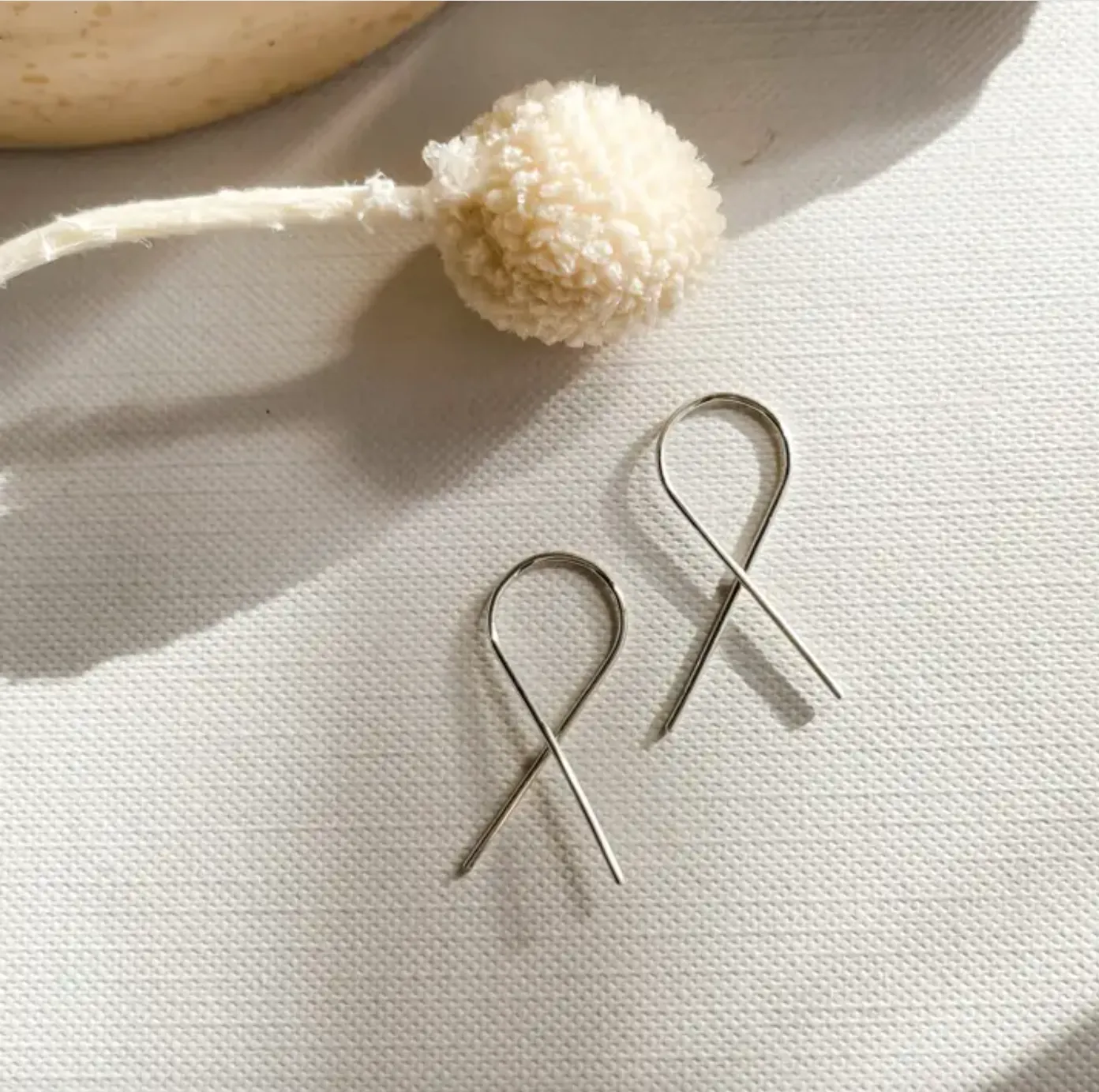 Sterling Silver Ear Ribbon