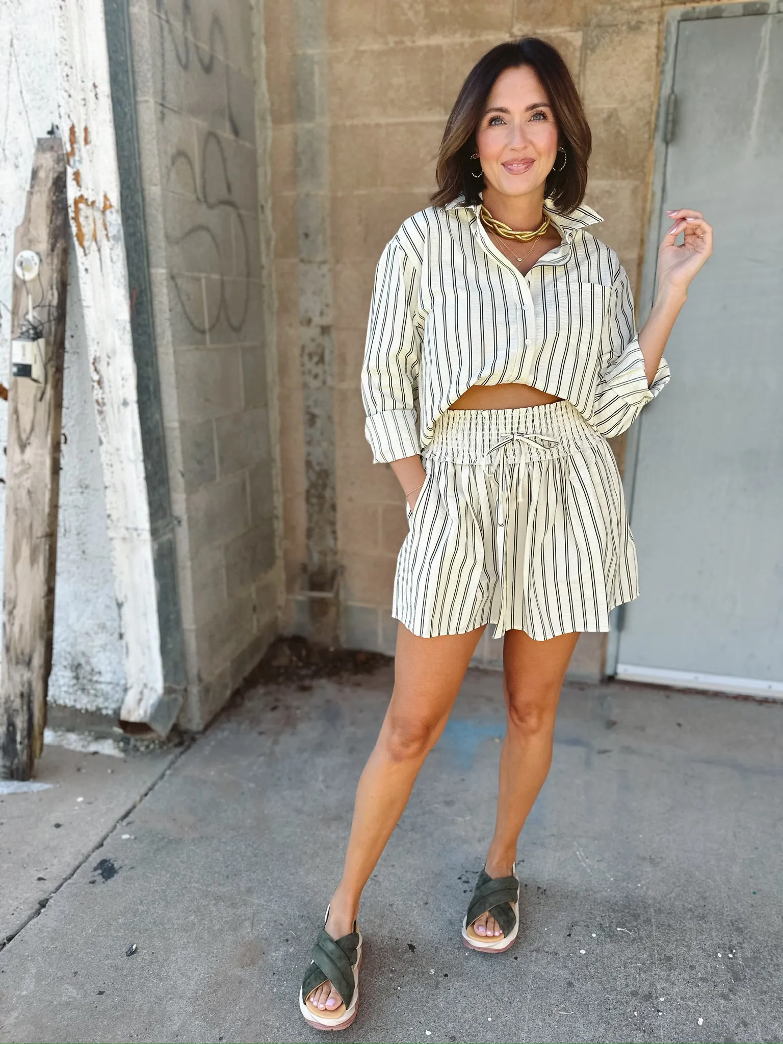Sure! The optimized title for the e-commerce product could be Faro Stripe Iona Skirt - Perfect for Sundays.
