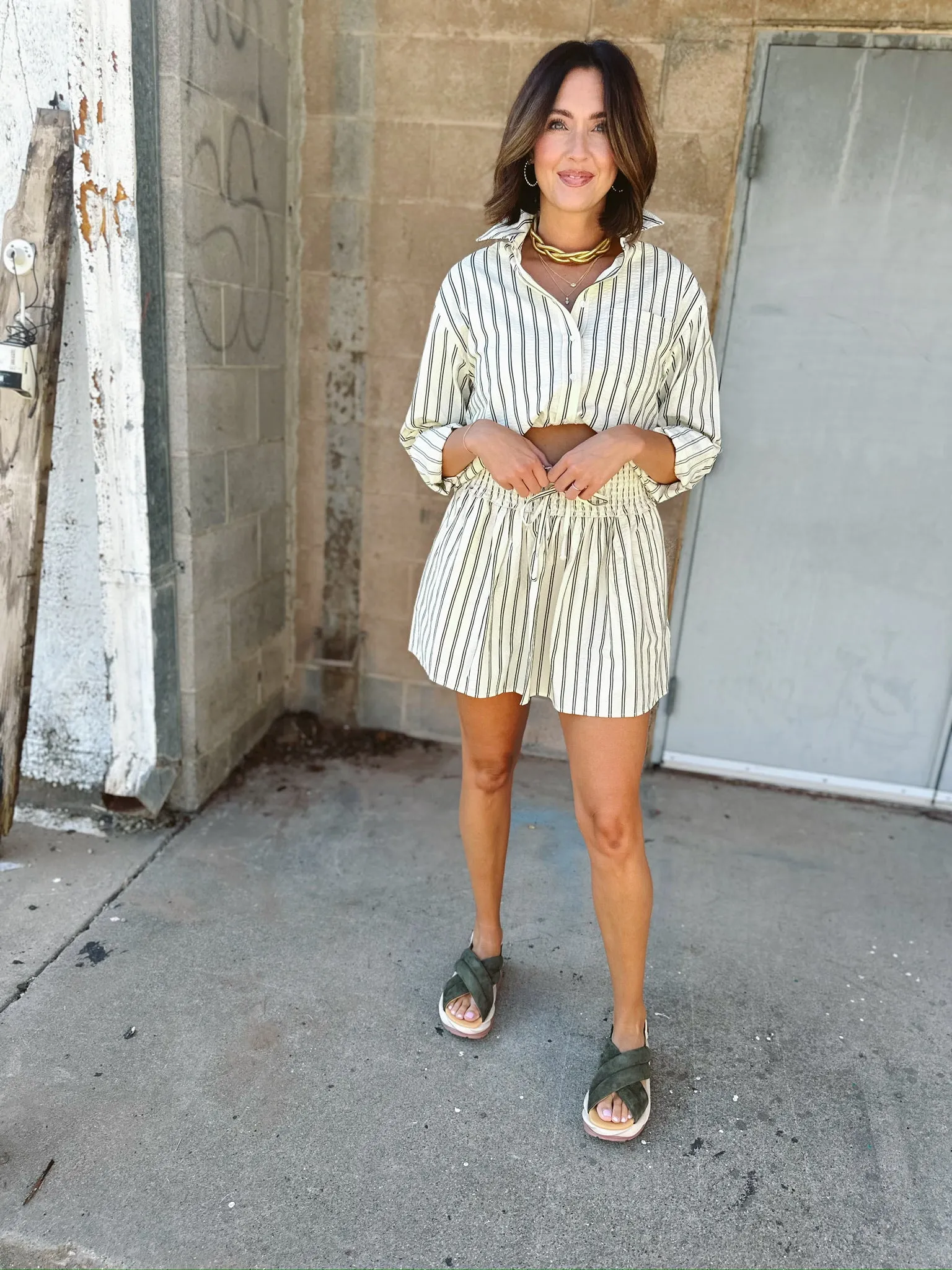 Sure! The optimized title for the e-commerce product could be Faro Stripe Iona Skirt - Perfect for Sundays.