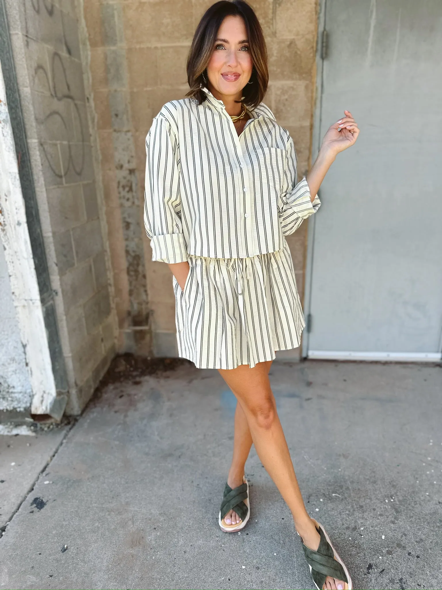 Sure! The optimized title for the e-commerce product could be Faro Stripe Iona Skirt - Perfect for Sundays.
