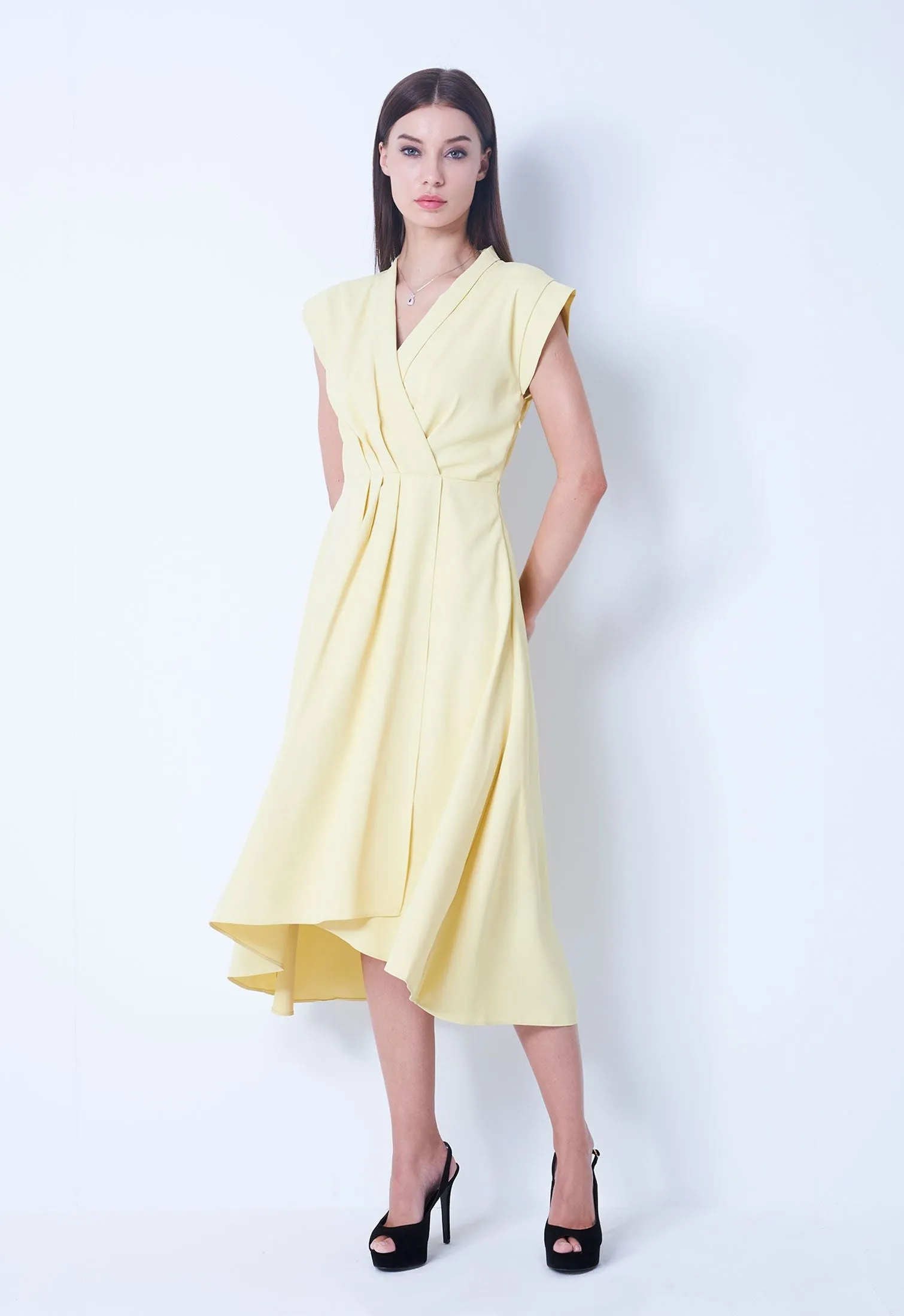 Surplice Flowy Dress