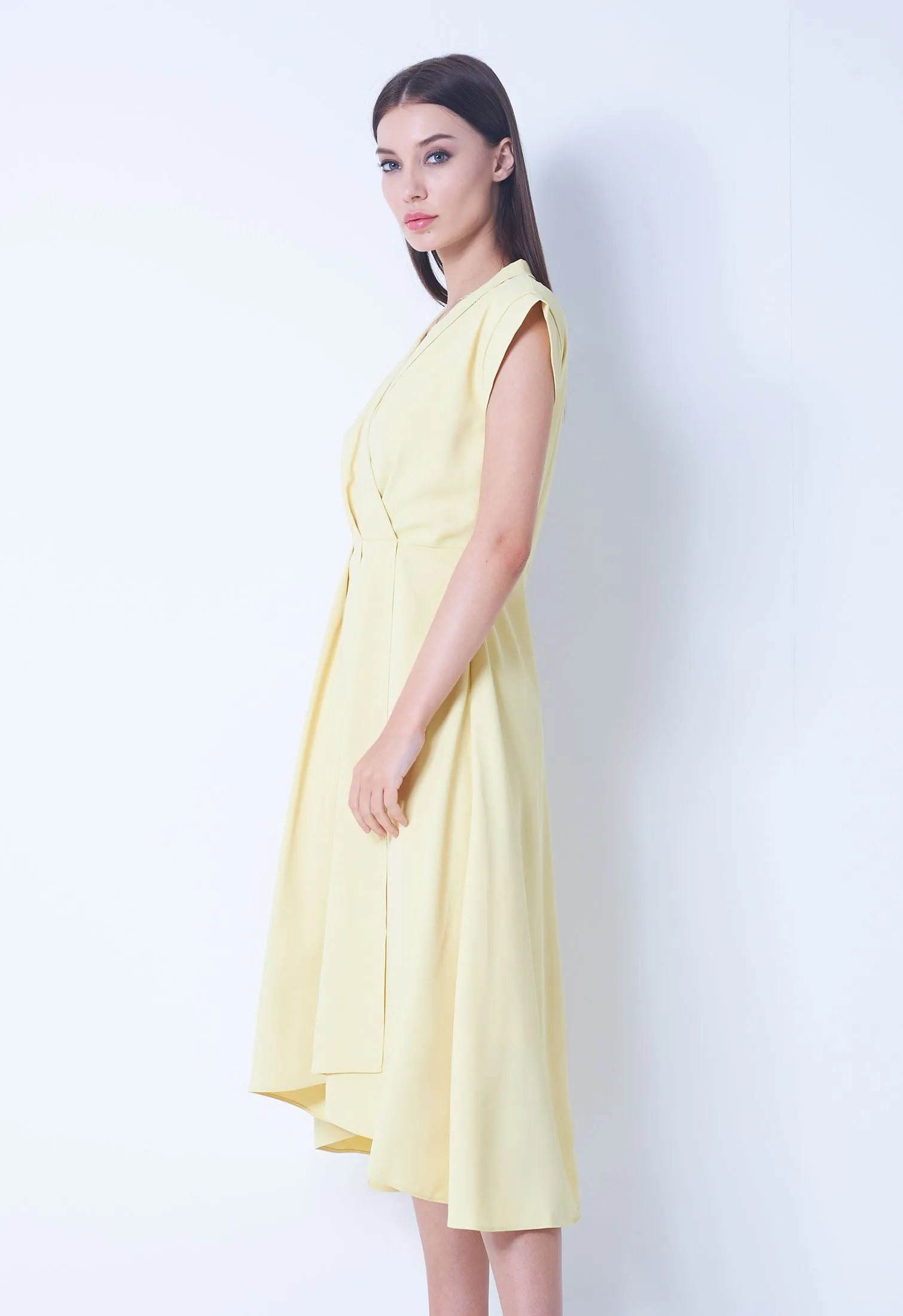 Surplice Flowy Dress