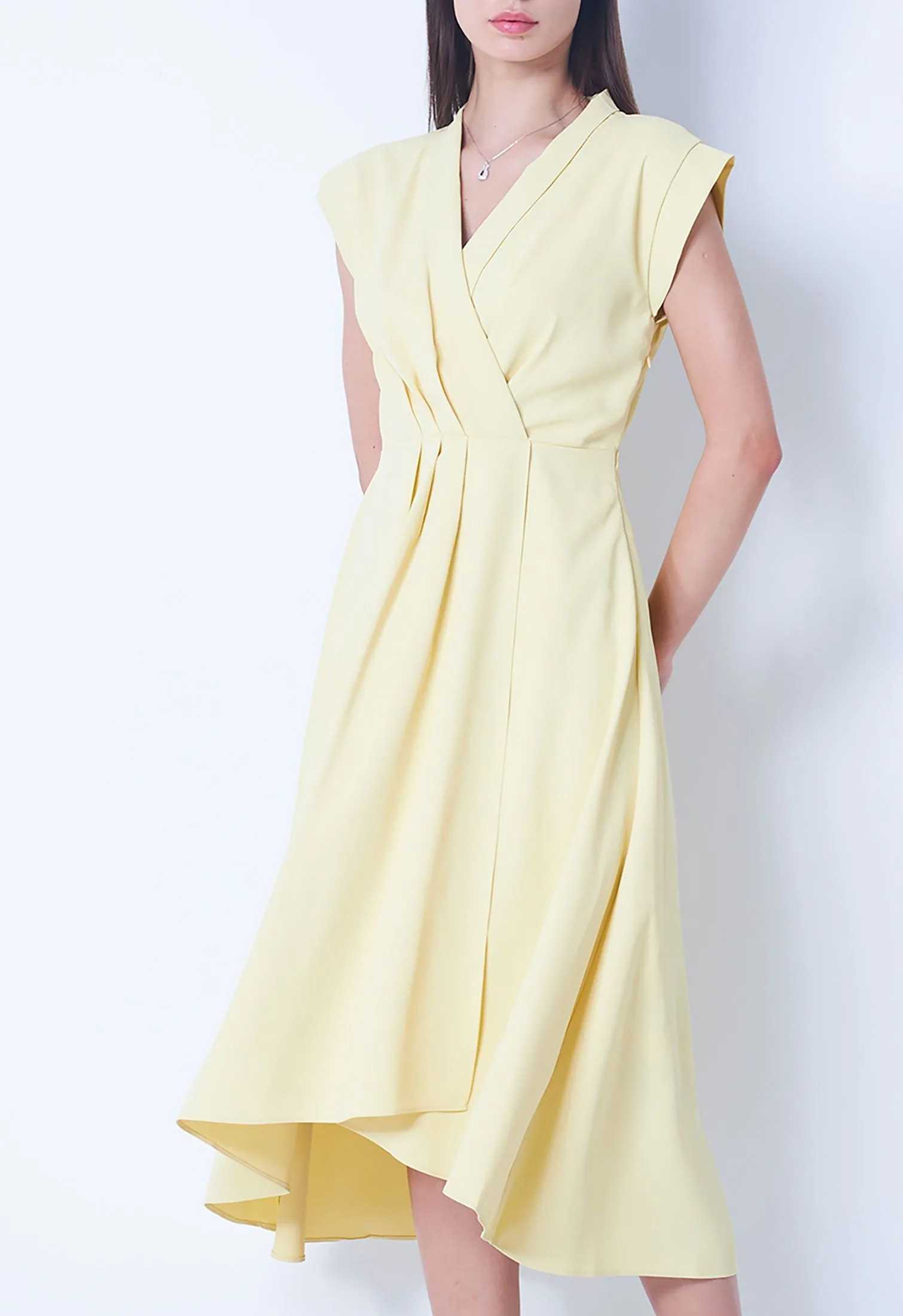 Surplice Flowy Dress