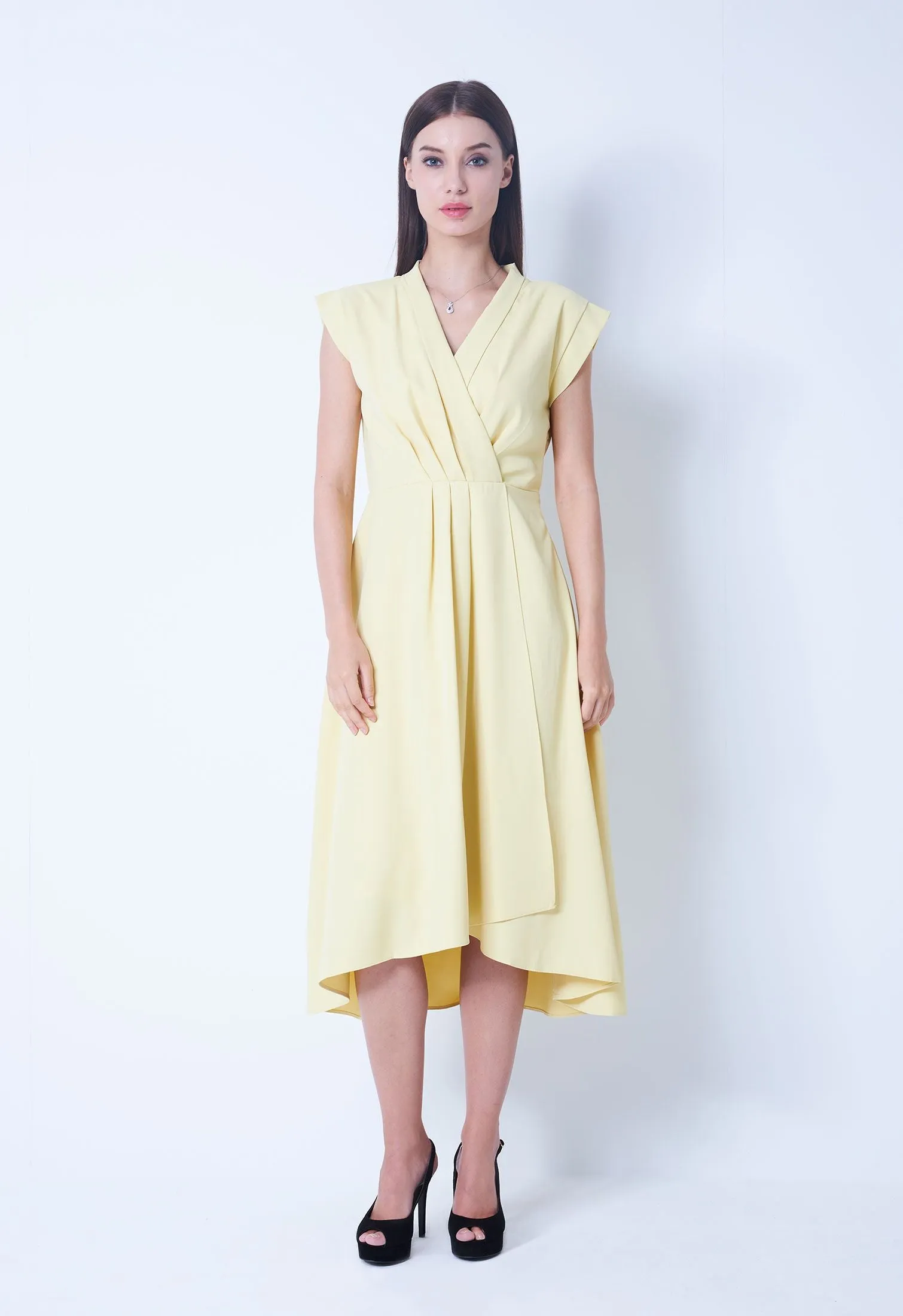 Surplice Flowy Dress