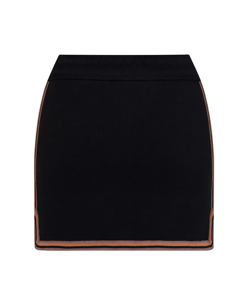 Certainly! Could you provide more details about the product or the existing title for the SYMBOL SKIRT? If you have any specific features or attributes that you want to highlight, such as fabric, style, color, or occasion, please let me know so I can help optimize the title effectively.