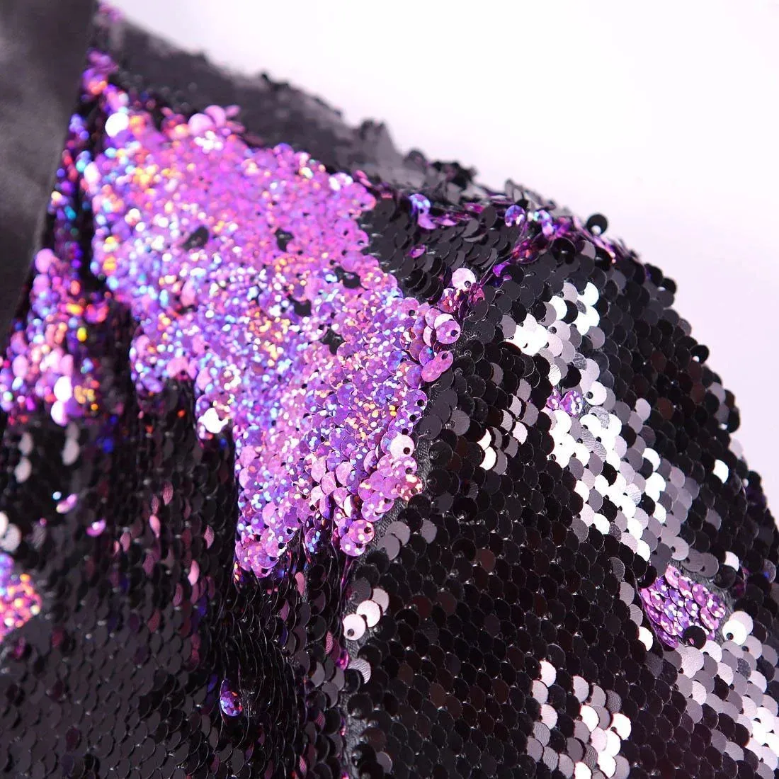 The Tristan Sequin Slim Fit Blazer Suit Jacket - Plum