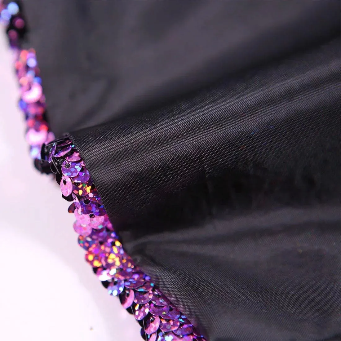 The Tristan Sequin Slim Fit Blazer Suit Jacket - Plum