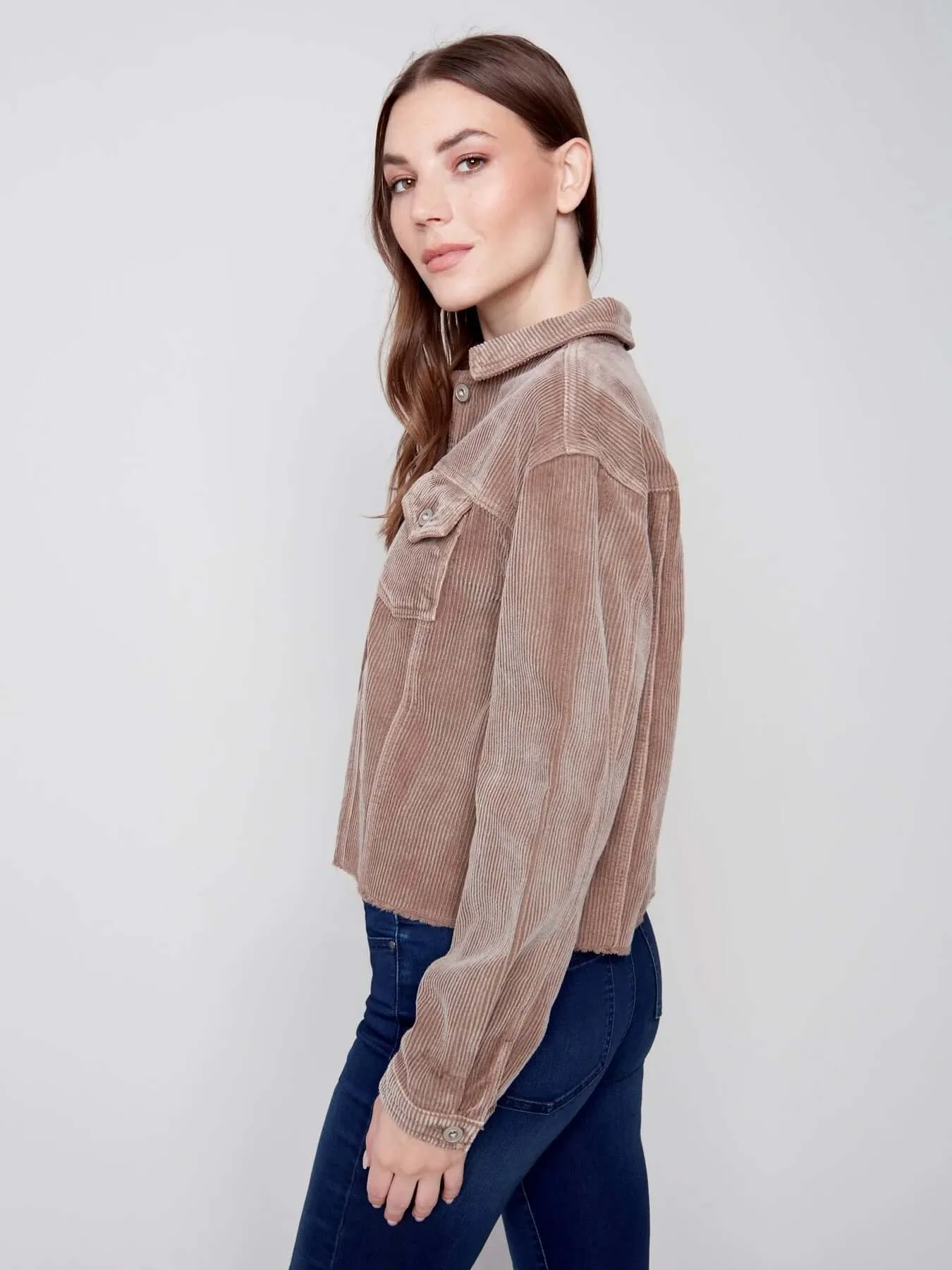 Washed-Out Corduroy Jacket