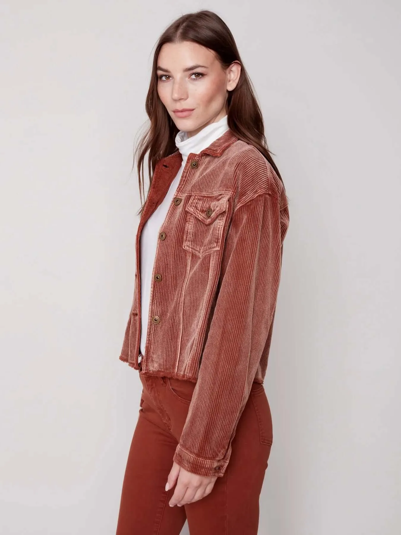 Washed-Out Corduroy Jacket