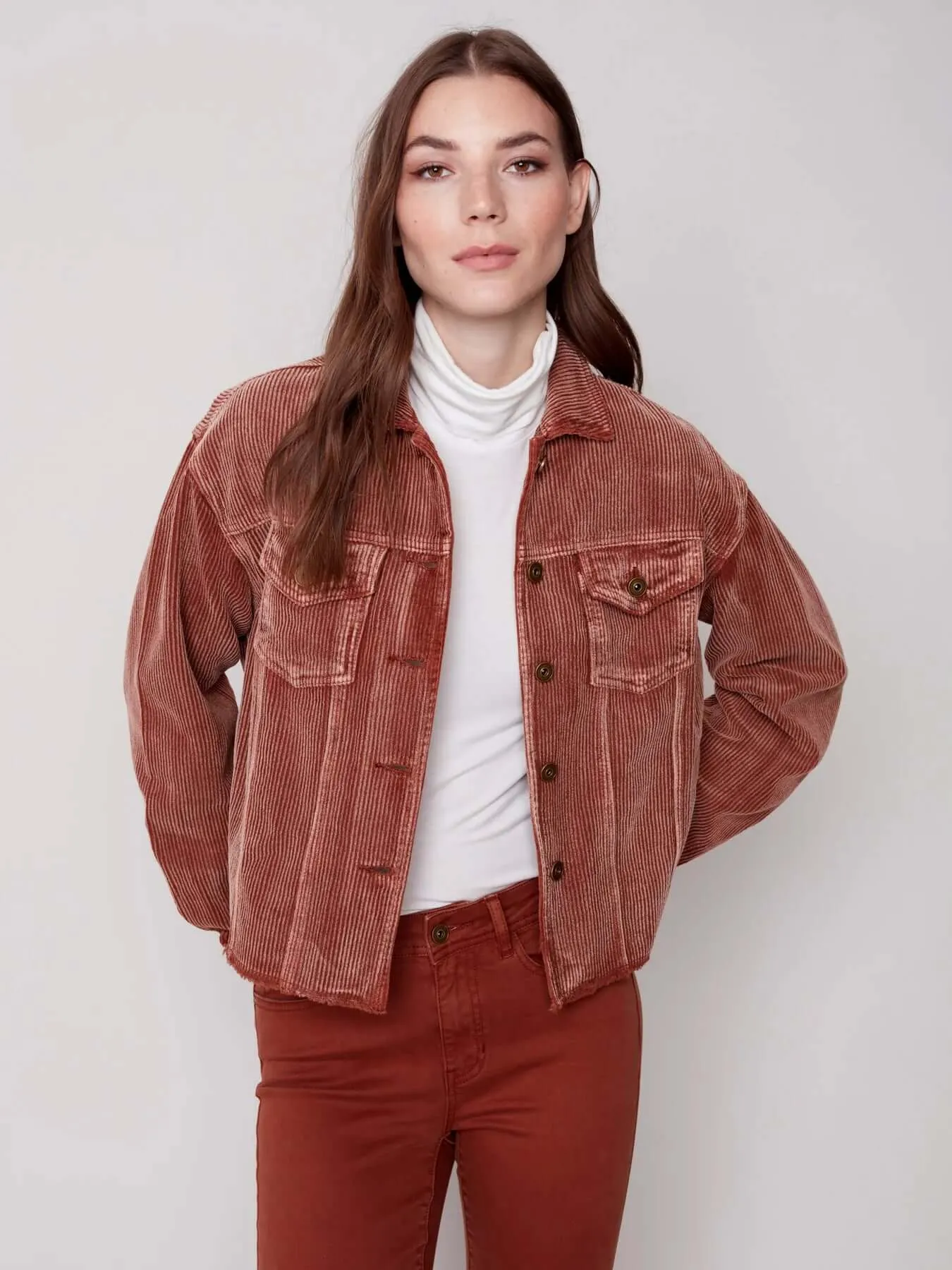 Washed-Out Corduroy Jacket