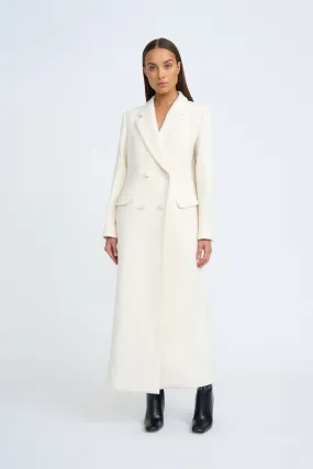 Winona Long Line Coat - Ivory