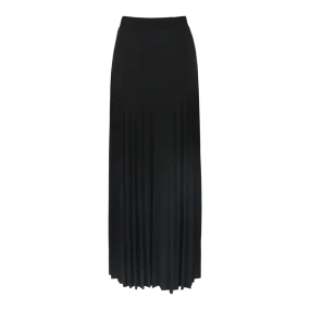 Woman Pleated Long Slinky Skirt