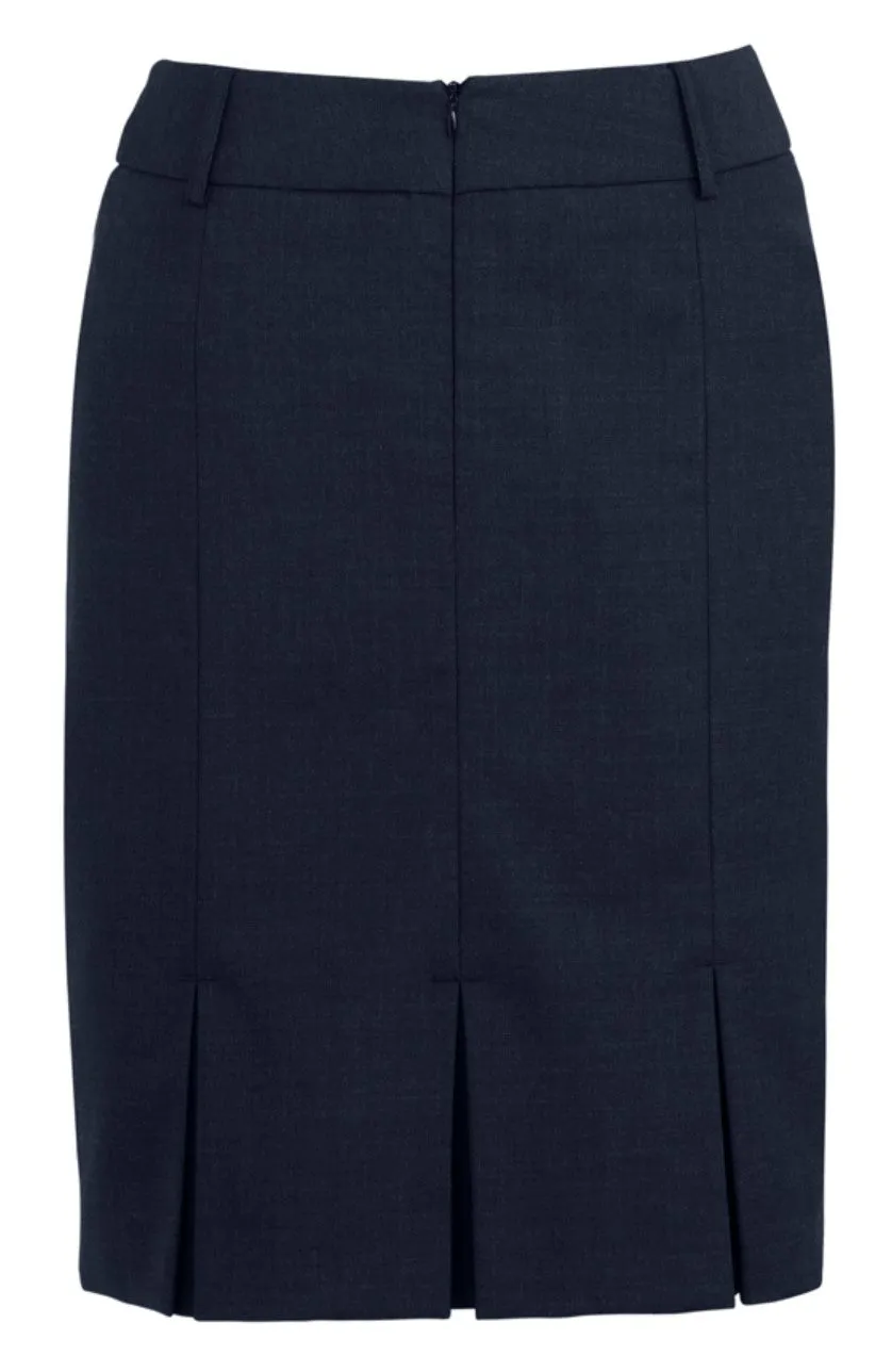 WOMENS MULTI-PLEAT WOOL BLEND SKIRT   24015